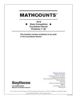2016 State Competition Countdown Round Problems 1−80