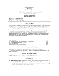 ENGL 3601A - Carleton University