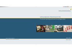 Spillemyndighedens &aring;rsberetning 2012