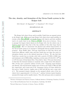 The size, density, and formation of the Orcus