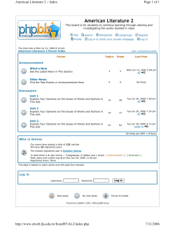 American Literature 2