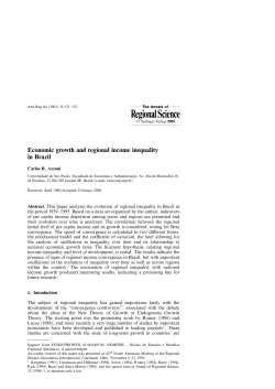 Economic growth and regional income inequality in Brazil