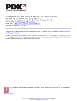 Embracing Confusion: What Leaders Do When They Don`t Know