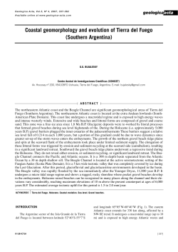 Coastal geomorphology and evolution of Tierra del Fuego (Southern