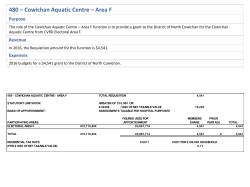 480 &ndash; Cowichan Aquatic Centre &ndash; Area F