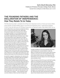 THE FOUNDING FATHERS AND THE DECLARATION OF