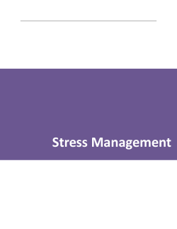 Stress Management - Dundee and Angus College