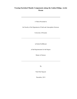 Tracing enriched mantle components along the Gakkel Ridge, Arctic