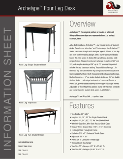 Archetype Fuor Leg Desk