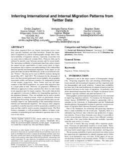 Inferring International and Internal Migration Patterns from Twitter Data