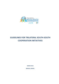 guidelines for trilateral south-south cooperation initiatives