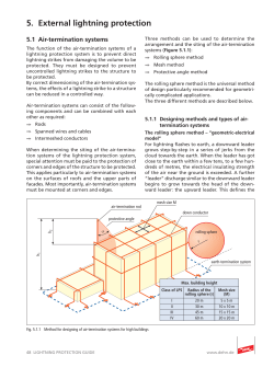 5. External lightning protection