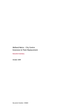 Executive Summary - Transport for West Midlands