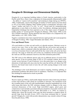 Douglas-fir Shrinkage and Dimensional Stability