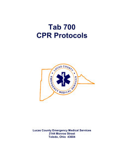 CPR Protocols,Tab 700