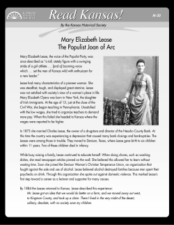 Mary Elizabeth Lease - Kansas Historical Society