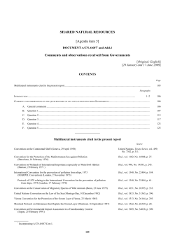 SHARED NATURAL RESOURCES - Office of Legal Affairs