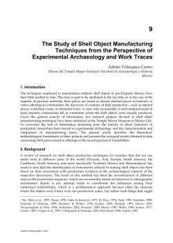 The Study of Shell Object Manufacturing Techniques