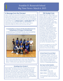 Franklin D. Roosevelt School Big Time News