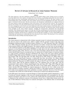 Review of Advance in Research on Asian Summer Monsoon