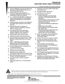 TMS320VC549 - Texas Instruments