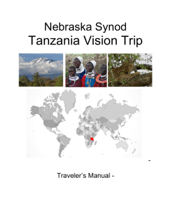 Tanzania Vision Trip - Nebraska Synod ELCA