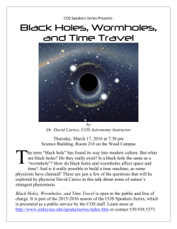 Black Holes, Wormholes, and Time Travel