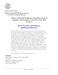 History with Some Evidence: Inequality Levels of Argentina and