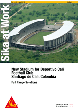 New Stadium for Deportivo Cali Football Club Santiago de Cali