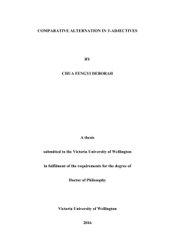 COMPARATIVE ALTERNATION IN Y