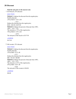 3D Discount - TPS 7th Grade Wiki