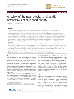 A review of the psychological and familial