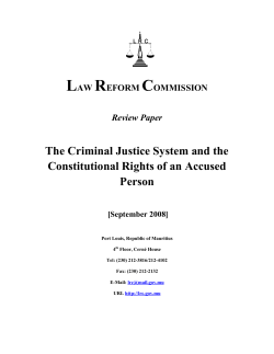 Constitutional Rights of an Accused Person