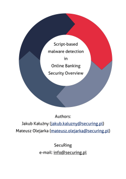 Script-based malware detection in online banking