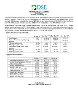 1 Bond with 13.50% coupon and a total face value of TZS 13.00 bln