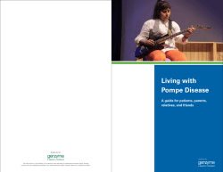 Living with Pompe Disease