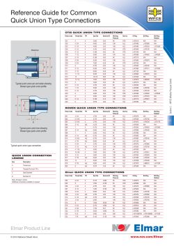 Reference Guide for Common Quick Union