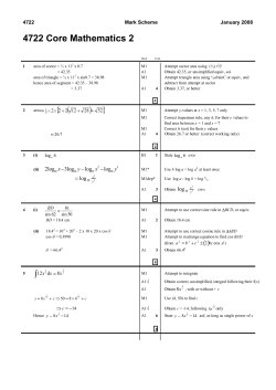 4722 Core Mathematics 2