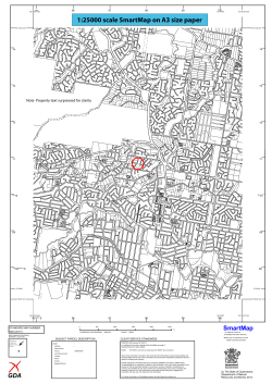 1:25000 scale SmartMap on A3 size paper