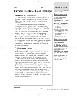 Summary: The Nation Faces Challenges