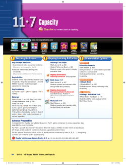 Capacity - Everyday Math