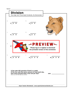 Long Division - 2 and 3-Digit Dividends