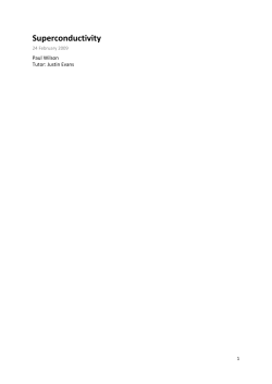 + Superconductors Report