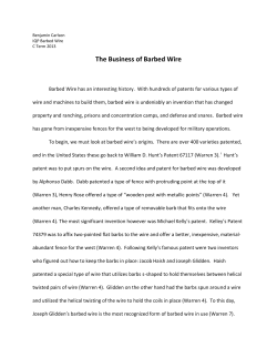 The Business of Barbed Wire