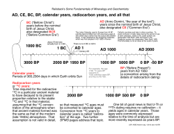 AD, CE, BC, BP, calendar years, radiocarbon years, and all that AD