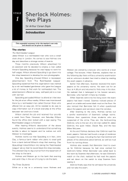 Sherlock Holmes: Two Plays