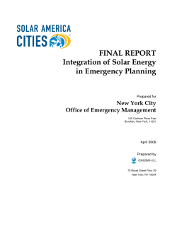 Solar NYC Report