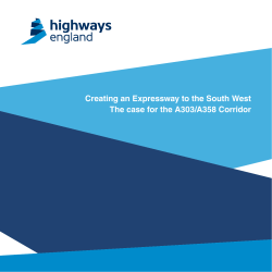 Creating an Expressway to the South West The case for the A303