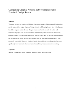 Comparing graphic actions between remote and proximal design