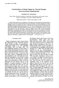 Fractionation of Noble Gases by Thermal Escape from Accreting
